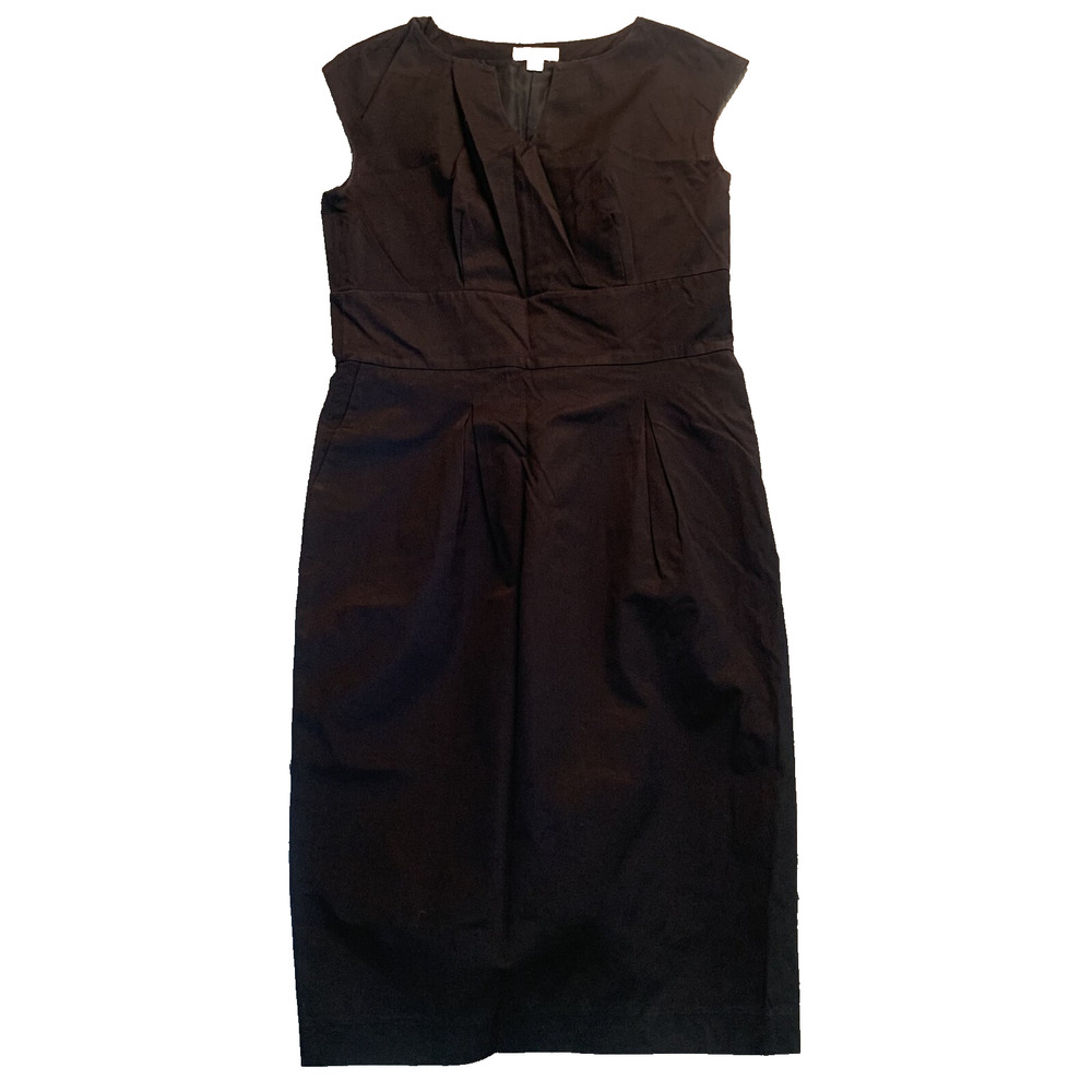 MERONA WOMEN'S BLACK LINED DRESS SIZE 4-EUC